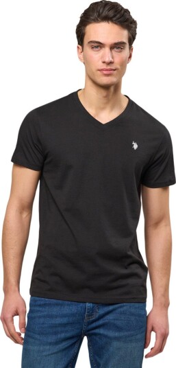 U.S. Polo Assn. Uspa T-Shirt V-Neck Cem Men - Black - S
