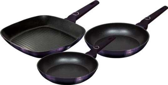 Berlinger Haus Purple Eclipse Stekepannesett Med Titan Belag Bh 7104