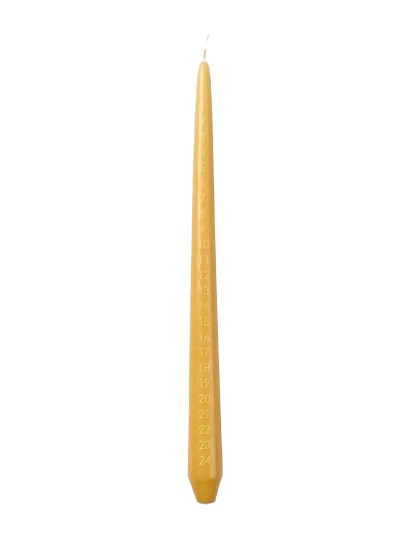Broste Copenhagen Taper Calendar Candle - OCHER - H 33 cm