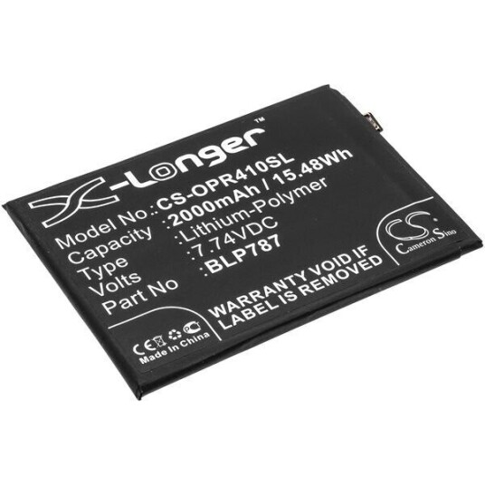 OPPO CPH2109 batteri (2000 mAh 7.74 V, Sort)