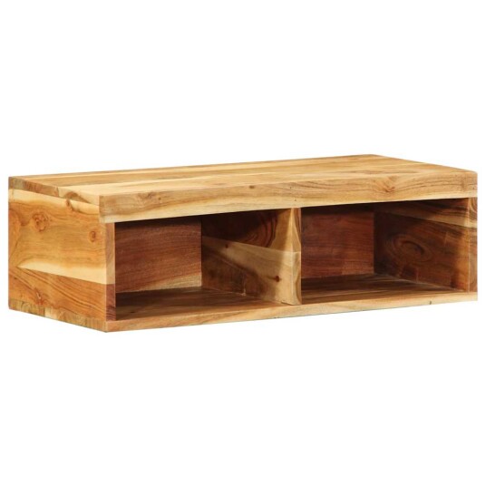 Veggmontert TV benk 60x30x19 cm heltre akasie