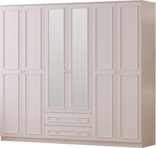 Kovric Garderobe 210x210 cm - Matt Hvit