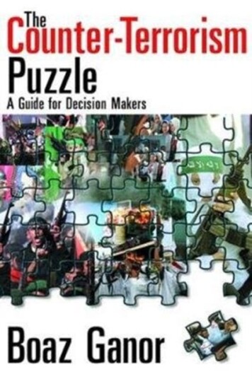 The Counterterrorism Puzzle A Guide for Decision Makers
