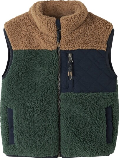 Name It Nmmmacey Teddy Vest Block   Green   98