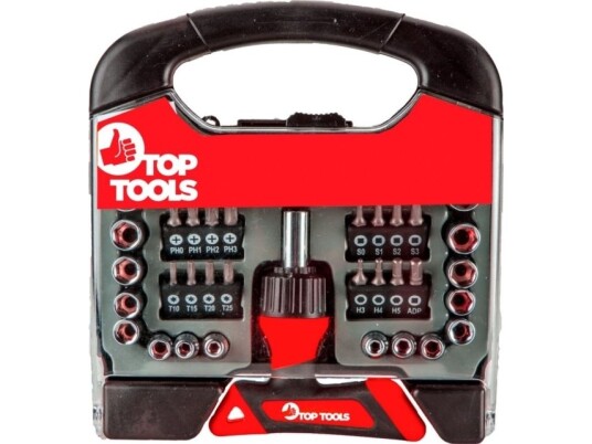 Top Tools Skrutrekkerbits Med Håndtak 44 Deler (39D200) Top Tools Skrutrekkerbits Med Håndtak 44 Deler (39D200)