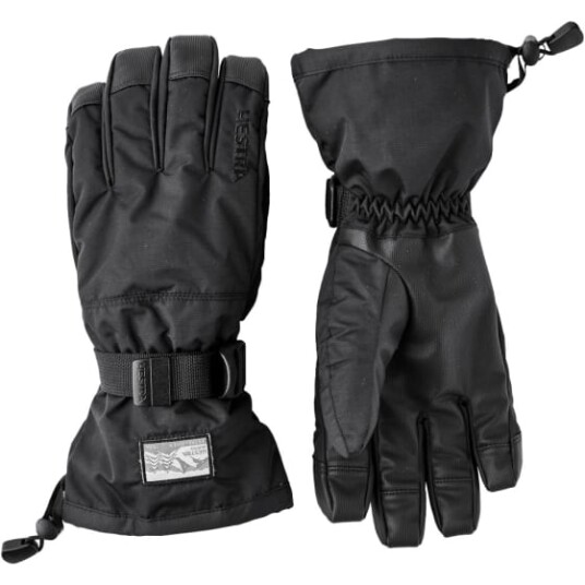 Hestra Gauntlet Sr. 5 Finger Vinterhanske 100100 Black/Black 7