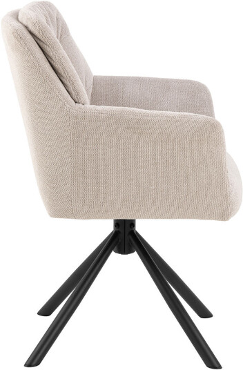 Alonso spisestuestoler med armlene stoff beige. Alonso spisestuestoler med armlene stoff beige.
