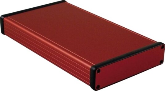 Hammond Electronics 1455P2201rd Profilskap 220 × 125 × 30,5 Mm Aluminium Rød 1 Stk.