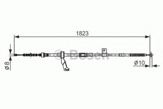 Bremsewire BOSCH 1 987 482 297
