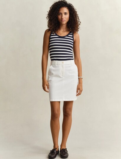GANT Chino Skirt White 44