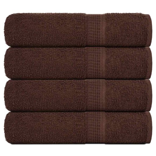 Håndklær FROGN 4 stk brun 50x100 cm 360 gsm Håndklær FROGN 4 stk brun 50x100 cm 360 gsm