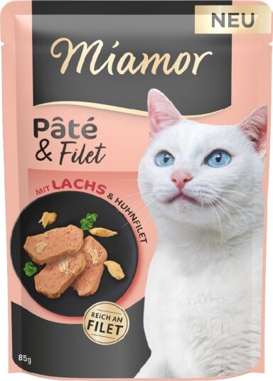 Miamor Våtfôr Pâté & Filet Med Laks 10 X 85 G Miamor Våtfôr Pâté & Filet Med Laks 10 X 85 G