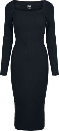 Urban Classics Lang kjole   Lang Strikket Kjole for Kvinner   XS til M   Damer   svart
