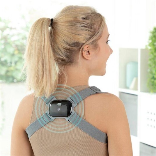 Oppladbar holdningsvest med vibrasjonspåminnelse og LCD skjerm Oppladbar holdningsvest med vibrasjonspåminnelse og LCD skjerm