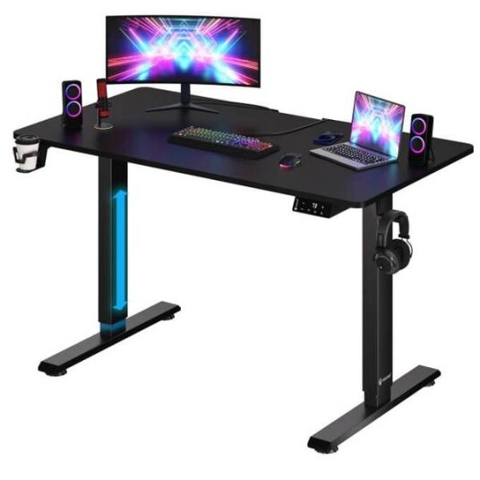 Deub Elektrisk hev og senk skrivebord 110x60x73-118cm sort