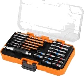 Neo Tools Bor- Og Bitssett, 20 Deler
