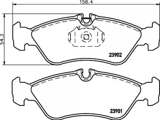 Bremseklosser HELLA 8DB 355 014 401