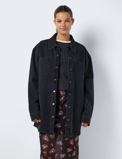 NOISY MAY Nmalva L/S Dnm Shacket Az387Bl Noos - Grey - S