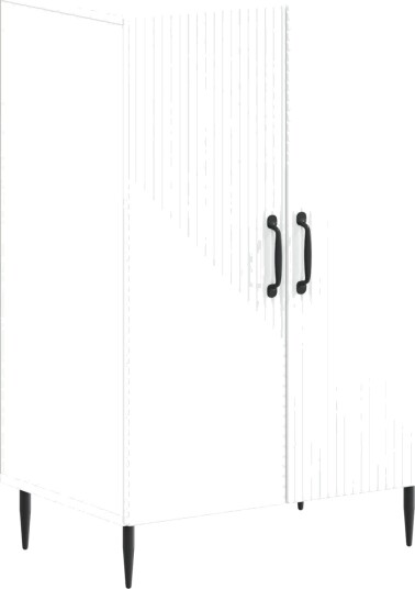 vidaXL Sko Skap HAARLEM 59,5 x 39,5 x 89,5 cm Konstruert tre Hvit
