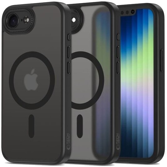 Tech Protect MagCam Mobildeksel for iPhone 16e/17e med MagSafe, Matt Svart