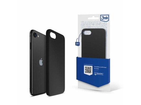 3Mk Silicone Case, Iphone 7/8/Se 2020/2022, Svart