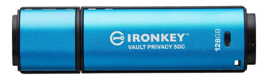 Kingston IronKey Vault Privacy 50C - USB-flashstasjon - 256 GB - TAA-samsvar Kingston IronKey Vault Privacy 50C - USB-flashstasjon - 256 GB - TAA-samsvar