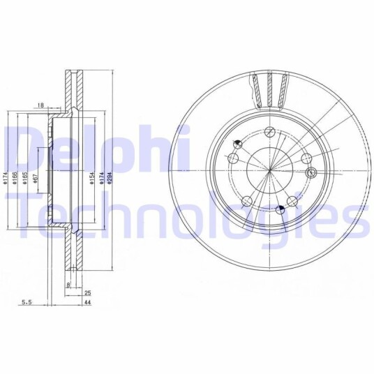 Bremseskive DELPHI BG2772 Bremseskive DELPHI BG2772