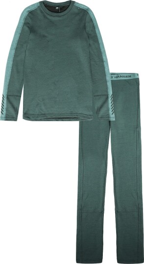 Helly Hansen Jr Lifa Merino Midweight Set DARK JUNGLE 146 Helly Hansen Jr Lifa Merino Midweight Set DARK JUNGLE 146