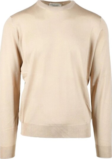 Filippo De Laurentiis Herre Strikkevarer Beige 2XL,