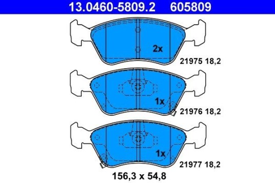 Bremseklosser ATE 13.0460 5809.2