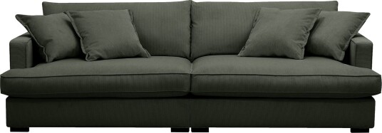 Rossita Lyx 3 seters ekstra dyp sofa i manchester Mørkegrønn