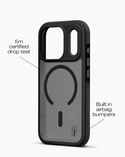 iDeal of Sweden Ideal Bumper Case MagSafe deksel til iPhone 17 Pro sort