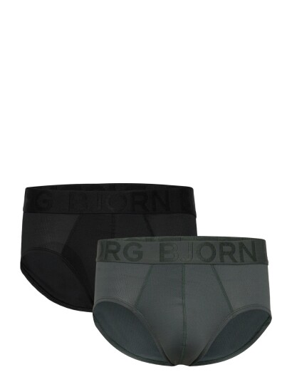 Björn Borg Sports Mesh Brief 2P Khaki green XXL Björn Borg Sports Mesh Brief 2P Khaki green XXL