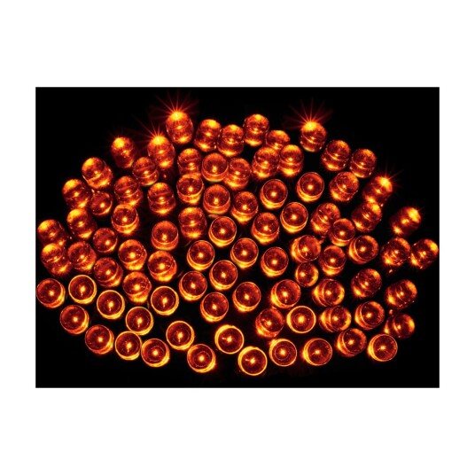 HALLOWEEN 100 LED ORANSJE LYSSLYNGE HAL100LEDORAN