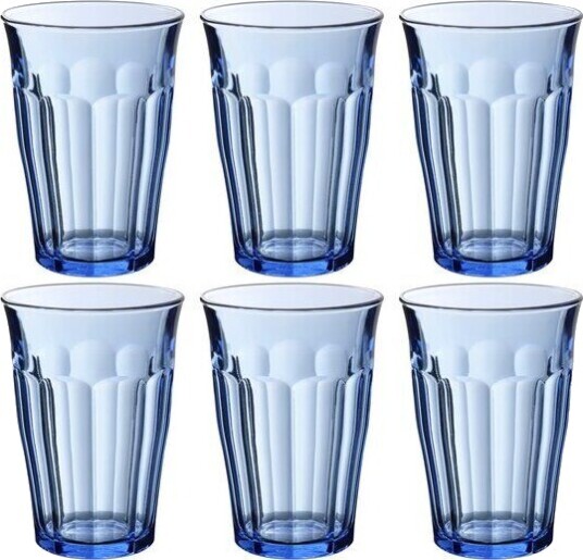 Duralex - Picardie vannglass 36 cl 6 stk marin blå