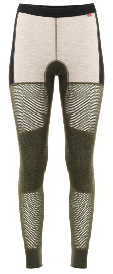 Aclima WoolNet Hybrid Longs W's Olive Night/Beige Melange M