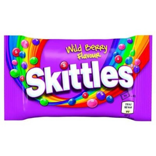 Skittles Wild Berry 45gram pose Skittles Wild Berry 45gram pose