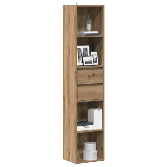 Bokhylle artisan eik 36x30x171 cm konstruert tre