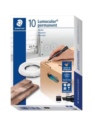 Staedtler Marker Lumocolor permanent .10 pcs.Red Staedtler Marker Lumocolor permanent .10 pcs.Red