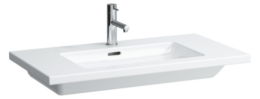 LAUFEN LIVING SQUARE HELDEKKENDE SERVANT 90 CM M/OVERLØP, HVIT