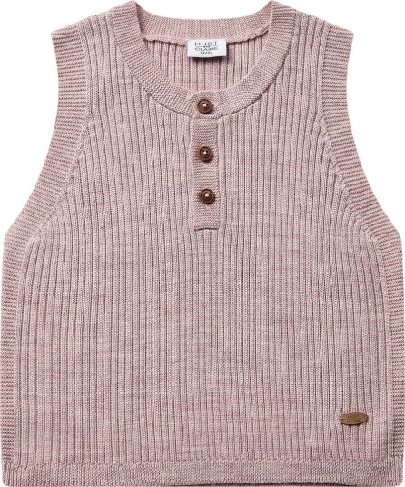Hust and Claire Vest   Ull   Strikk   HCEdi   Heather   Hust and Claire   4 år (104)   Vest Lilla Rosa