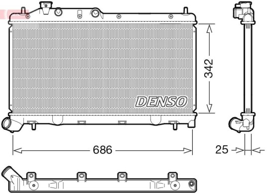 Radiator DENSO DRM36026