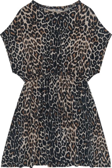 The New Tntrue S_S Dress Brown 134/140