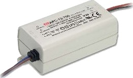 Mean Well Apc 12 350 Strømforsyning Hvit Ip42 En55022,En61000 3 2 A,En61000 3 3  En55024,En61000 4 2,3,4,5,6,8,11  90   264 V 47   63 Hz