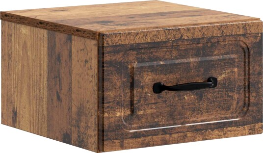  Vegghengt Nattbord Gammelt tre 34,5 x 33 x 20 cm Konstruert tre