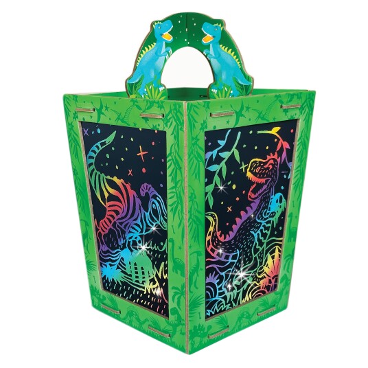 BOX CANDIY Scratch Art Lantern Totally Twilight Dinosaur BC-1936 BOX CANDIY Scratch Art Lantern Totally Twilight Dinosaur BC-1936