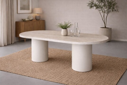 Narvik ovalt spisebord 200 cm - Beige Narvik ovalt spisebord 200 cm - Beige