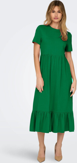 ONLY Onlmay Life S/S Peplum Calf Dress Jrs - Green - XS ONLY Onlmay Life S/S Peplum Calf Dress Jrs - Green - XS