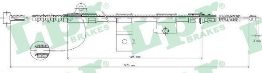 Bremsewire LPR C0513B