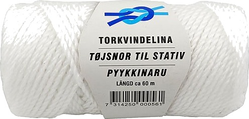 Poly produkter tørkesnor for tørkestativ 3,6mmx60m